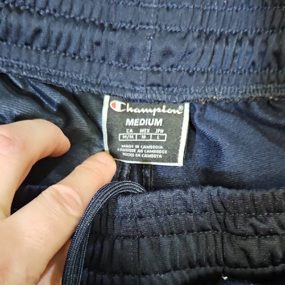 Champion Mens Size M Navy and Red Joggers RARE - Picture 4 of 7